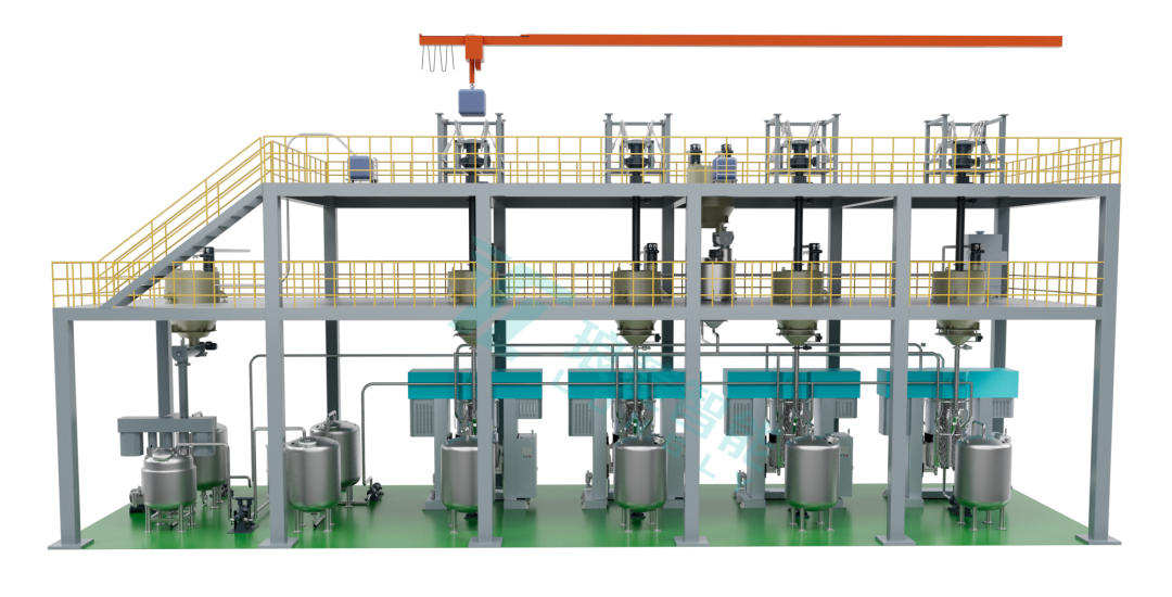 雙行星勻漿自動(dòng)化生產(chǎn)線
